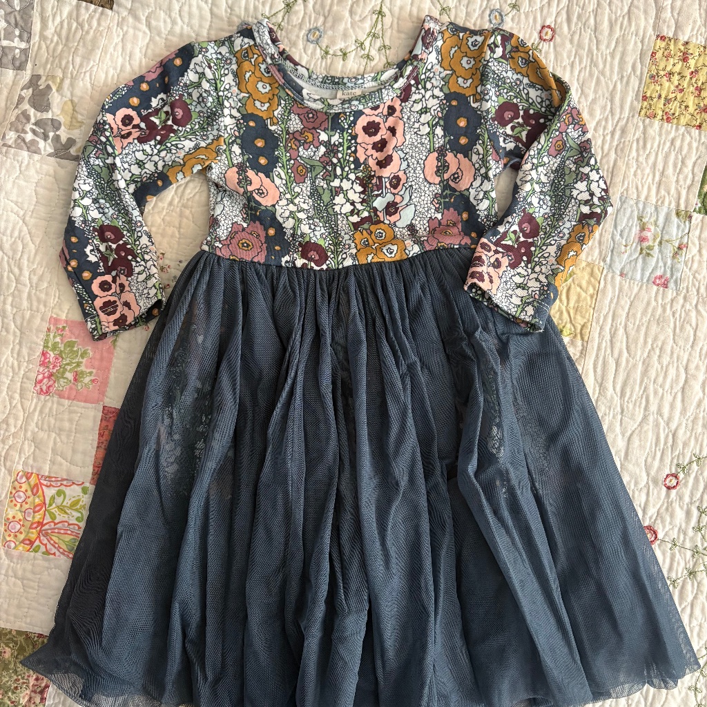 Kate Quinn Holiday Hollyhock Tulle Dress 2t